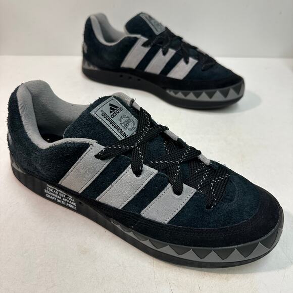 WORN TWICE Neighborhood x adidas Adimatic ‘Black’ Suede Skate Streetwear 12 main image 7